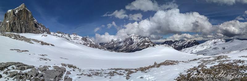 Schnee in den Picos de Europa, Blick von Fuente Dé im Winter