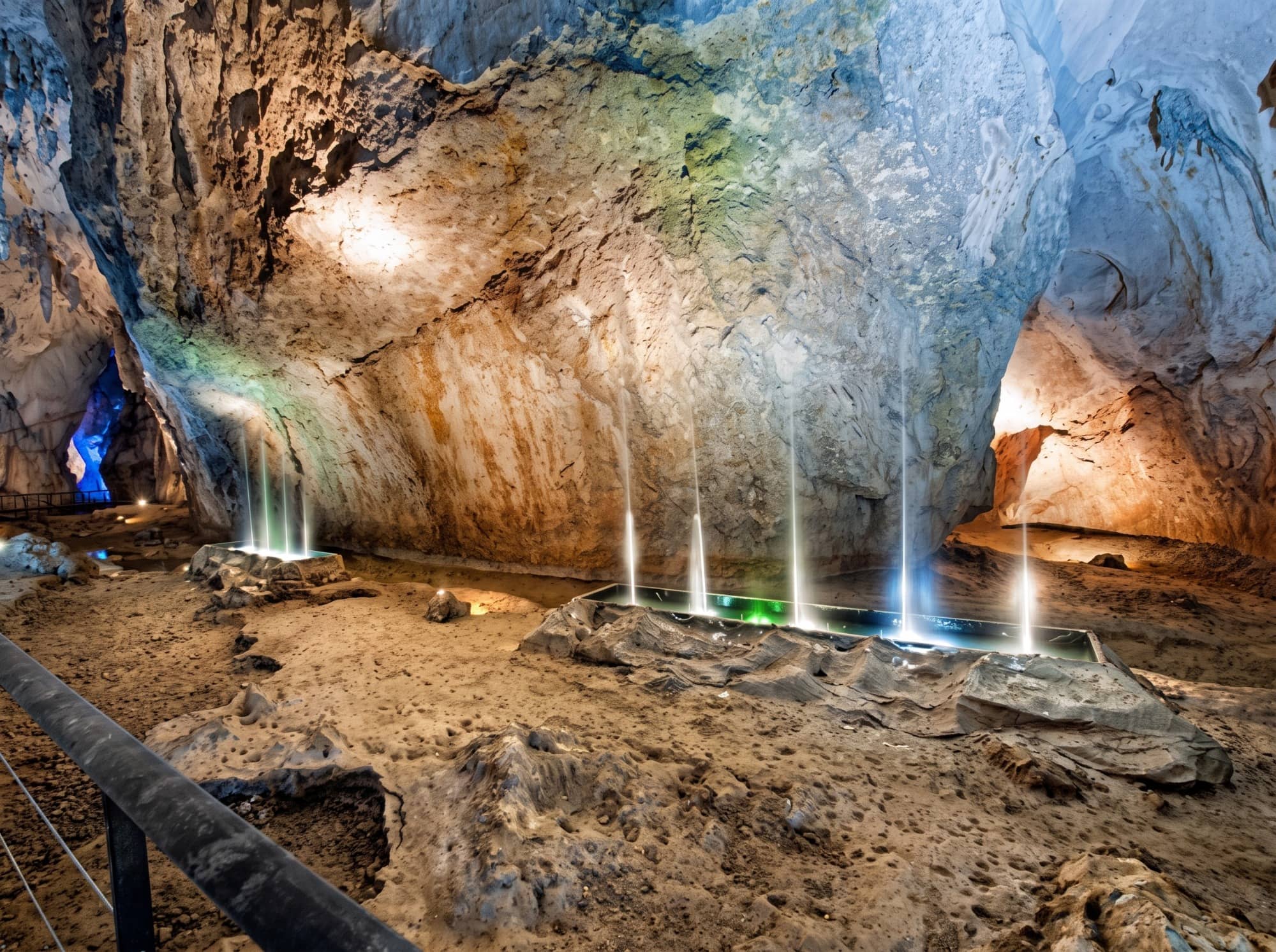 Surroundings of the Cullalvera cave in Guardamino with the Ruta de las Cuevas trail