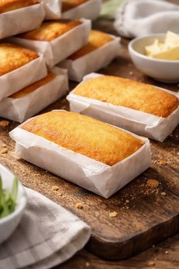 Sobaos pasiegos tout juste sortis du four dans leur moule en papier