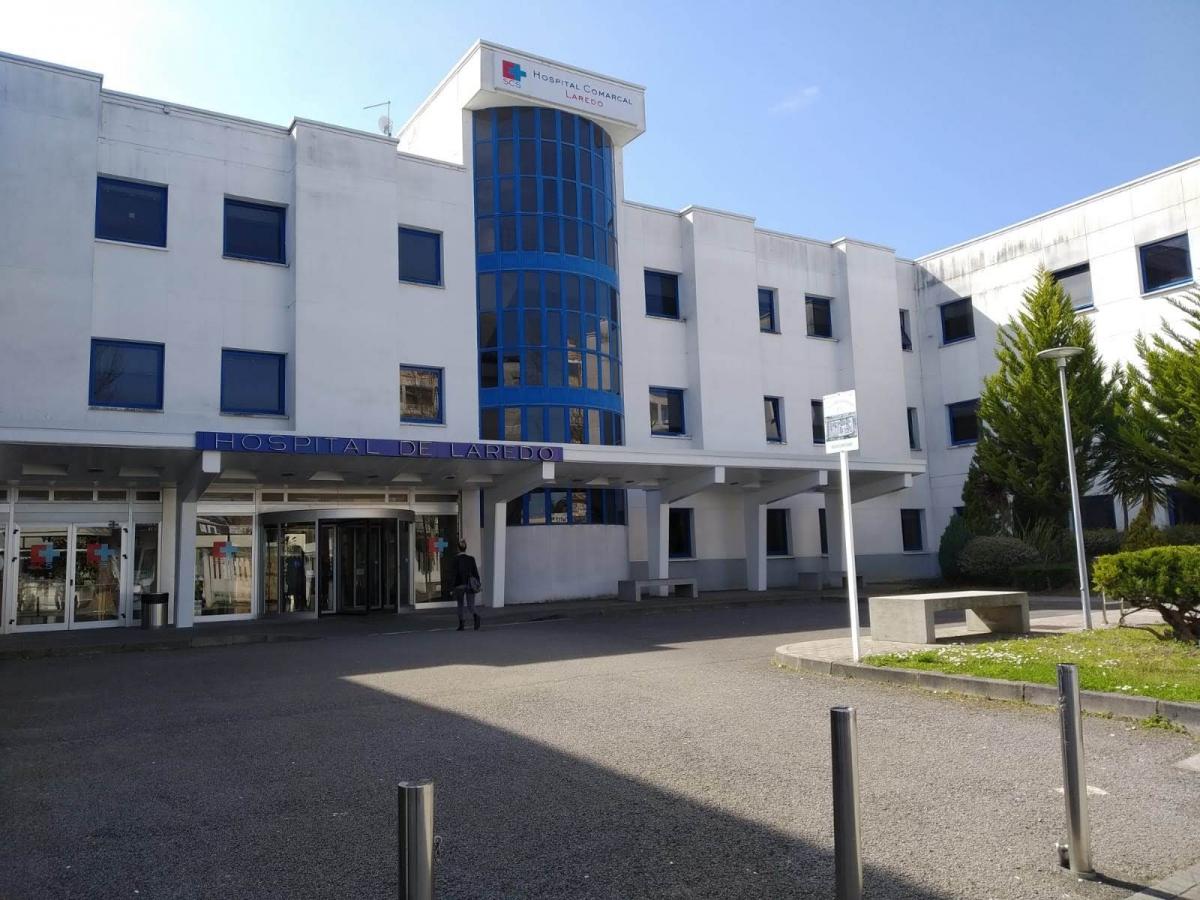 Main entrance of Laredo Hospital, Cantabria
