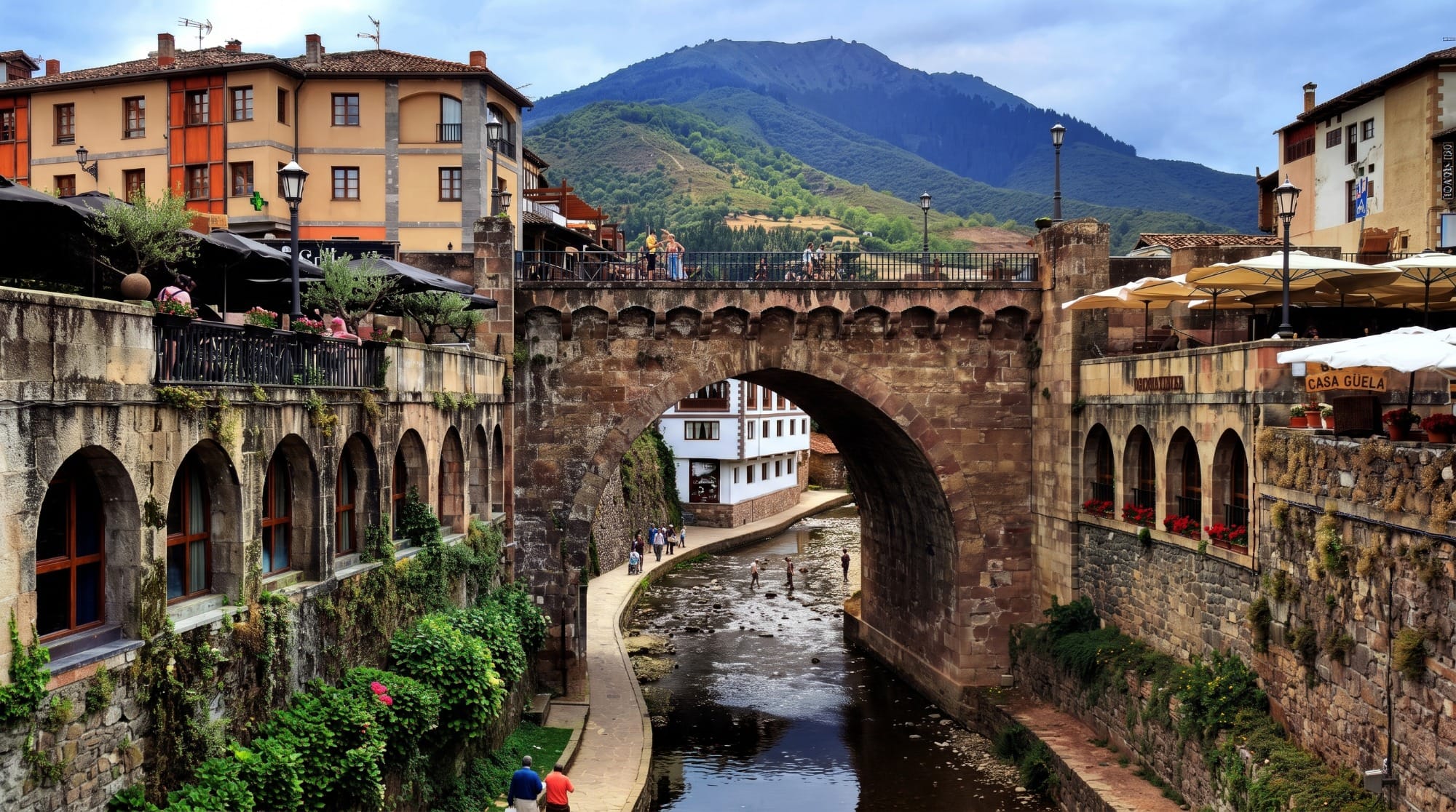 River and stone bridge in Potes
